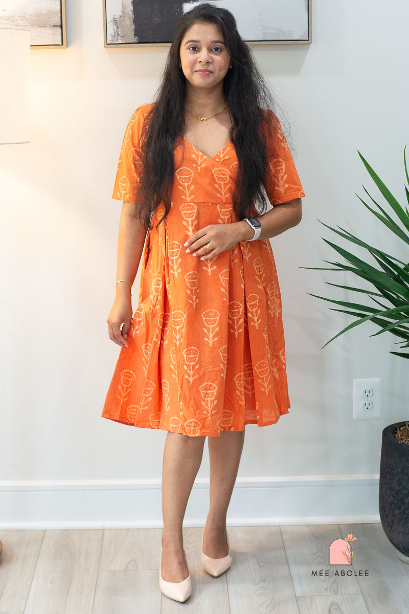 Raashi Semi-Casual Midi Dress in Tulipence