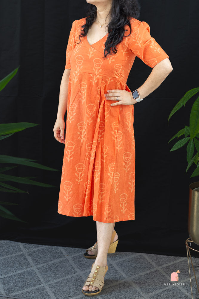 Raashi Semi-Casual Midi Dress in Tulipence