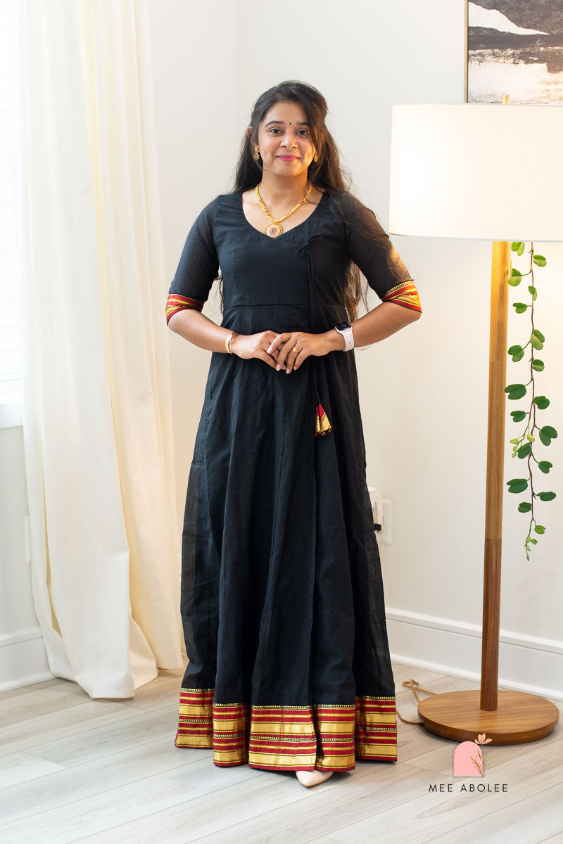 Harsha Ilkal Long Dress in Eclipse Noir