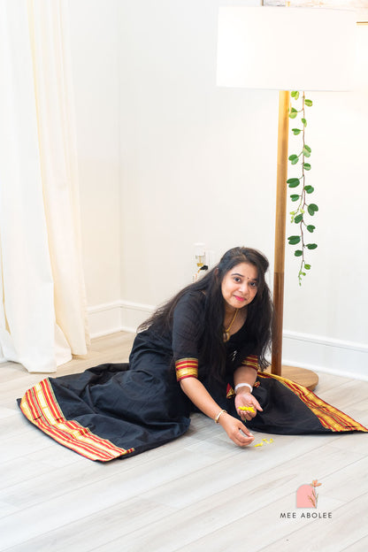 Harsha Ilkal Long Dress in Eclipse Noir