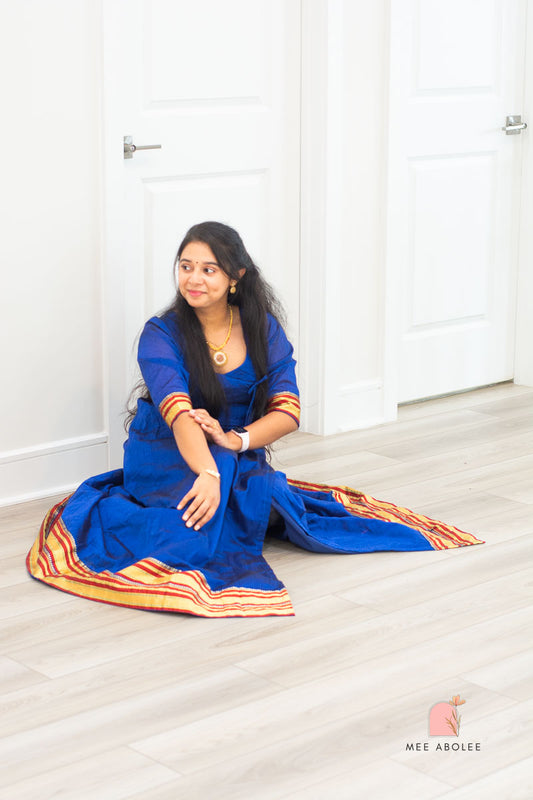 Harsha Ilkal Long Dress in Sovereign Sapphire