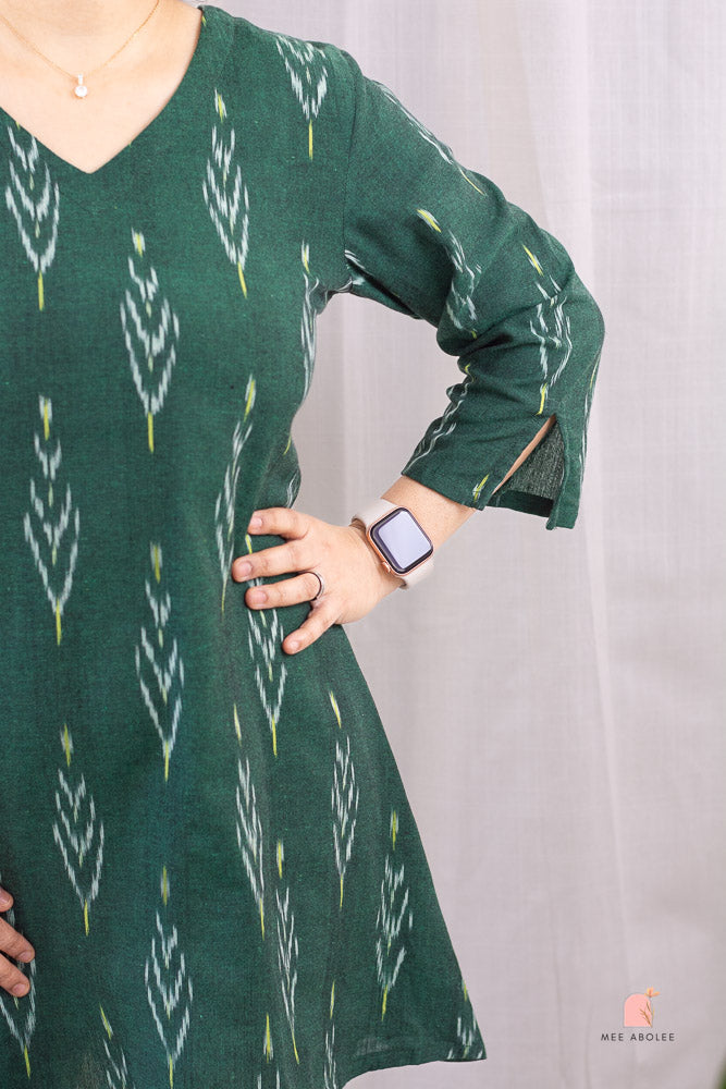 Anjani Mini Dress in Jade