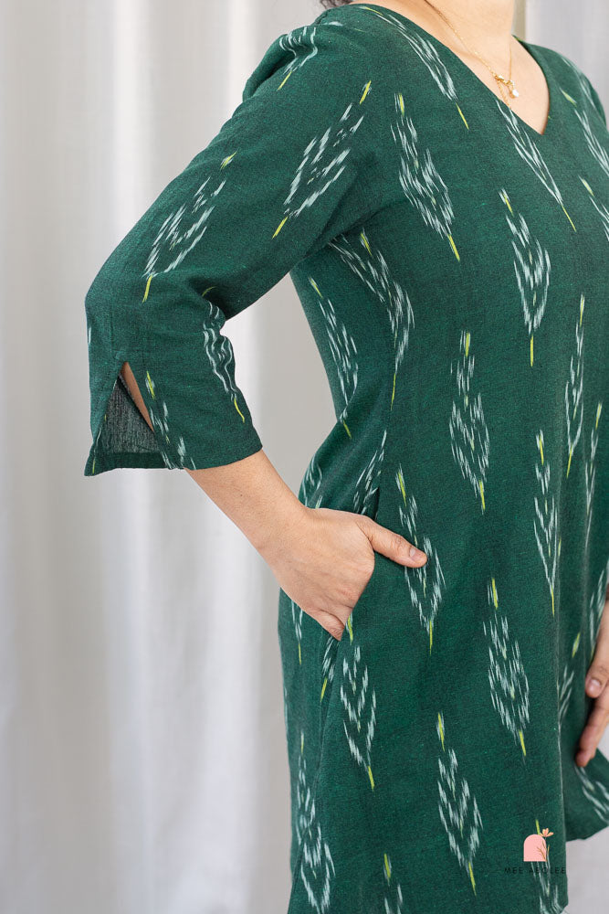 Anjani Mini Dress in Jade