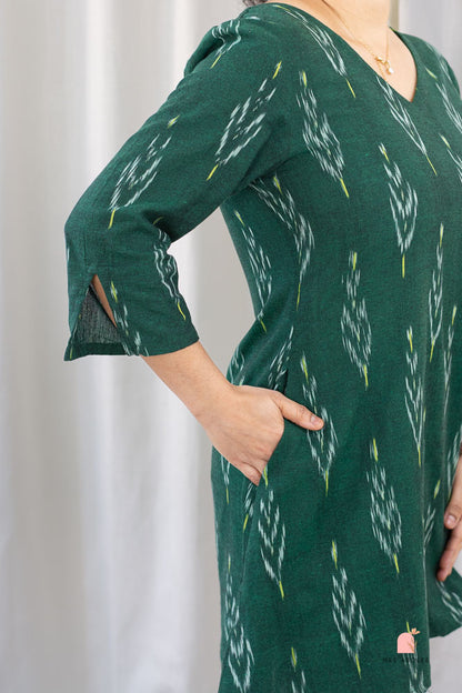 Anjani Mini Dress in Jade