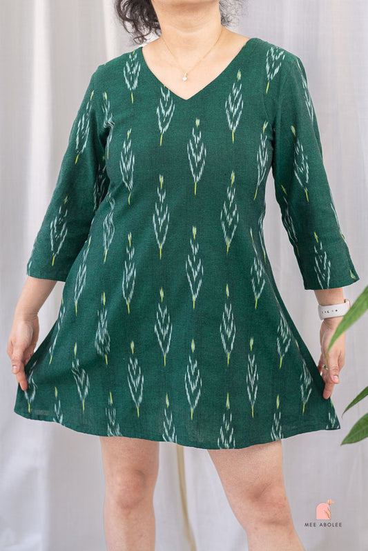Anjani Mini Dress in Jade