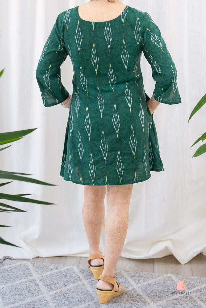 Anjani Mini Dress in Jade