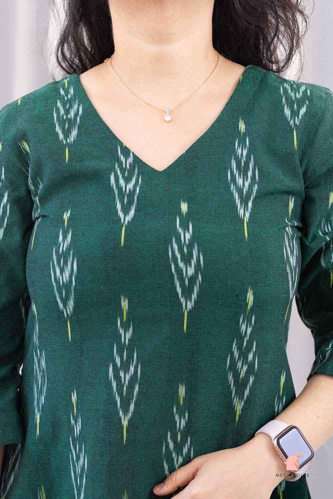 Anjani Mini Dress in Jade