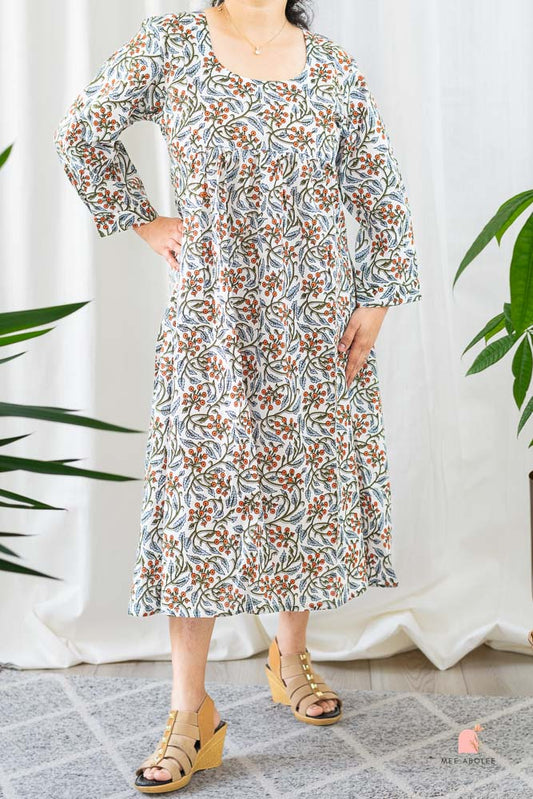 Ananta Empire Waist Dress in Manzanitas