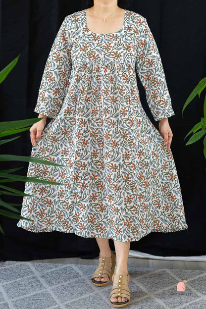 Ananta Empire Waist Dress in Manzanitas