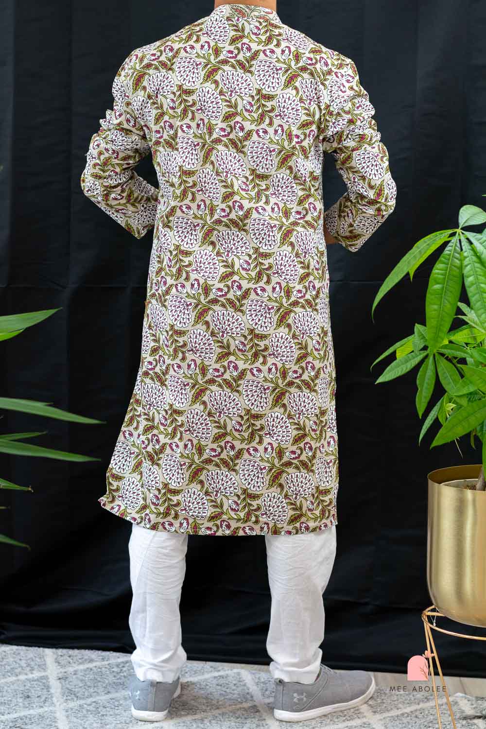 Rath Traditional Long Kurta in Brown Zinnia