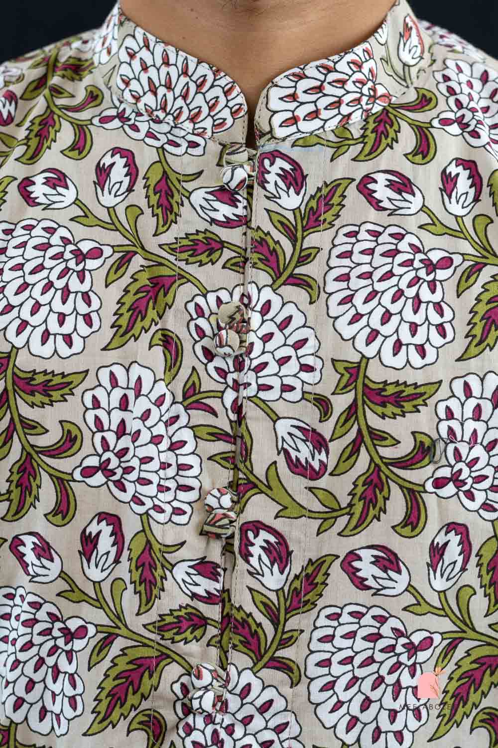 Rath Traditional Long Kurta in Brown Zinnia