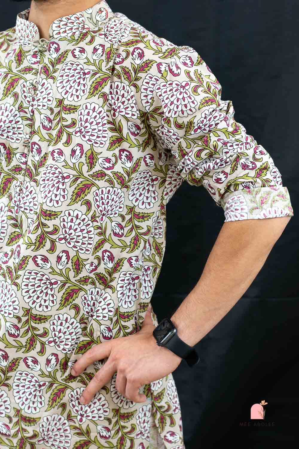 Rath Traditional Long Kurta in Brown Zinnia
