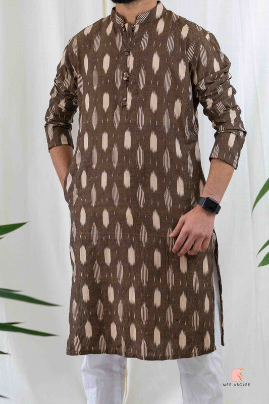 Rath Traditional Long Kurta in Oreo
