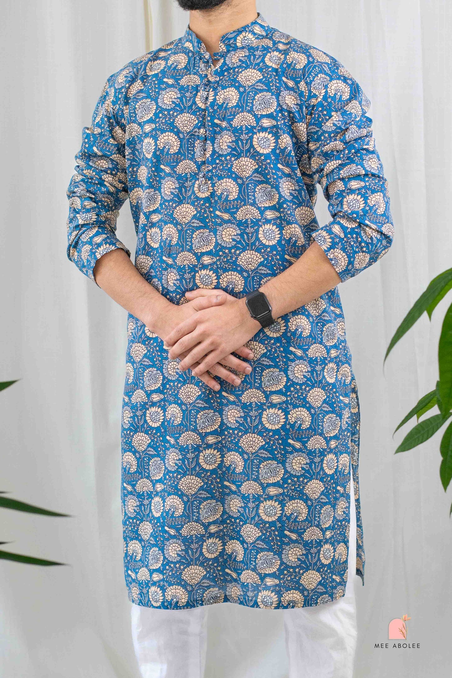 Rath Traditional Long Kurta in Marigold