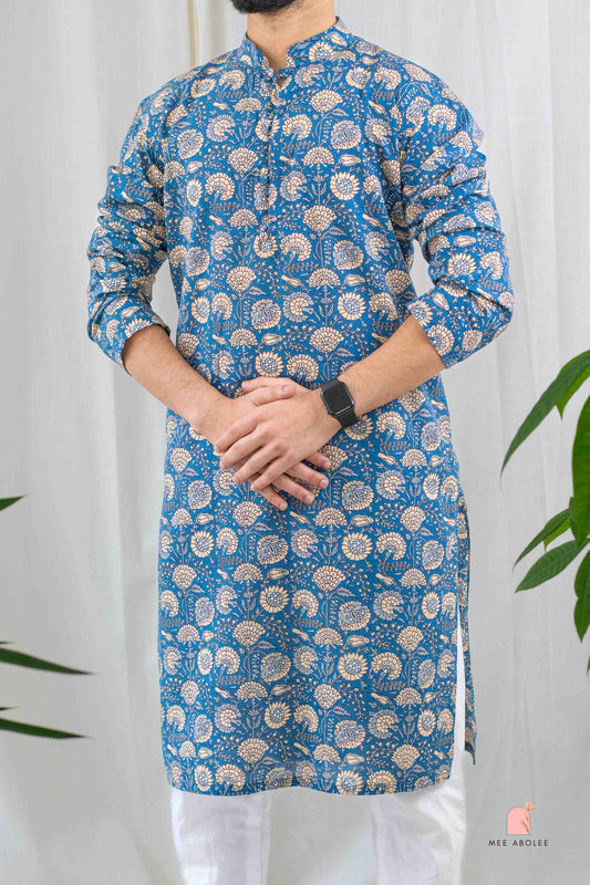Rath Traditional Long Kurta in Marigold