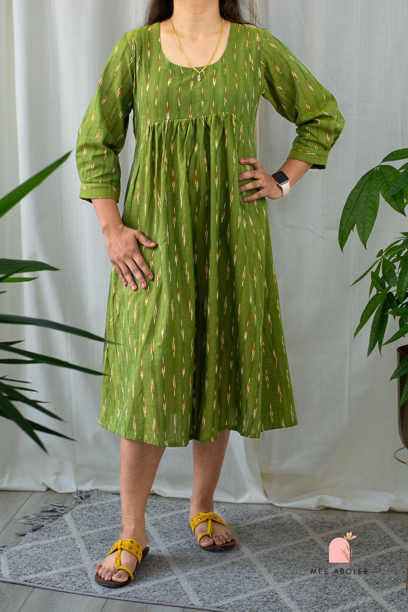 Ananta Empire Waist Dress in Henna