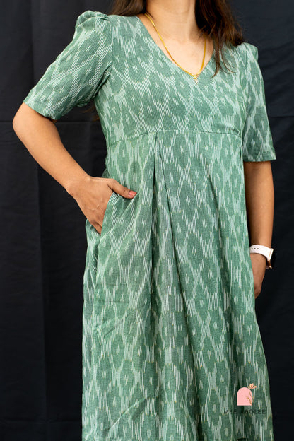 Raashi Semi-Casual Midi Dress in Sage