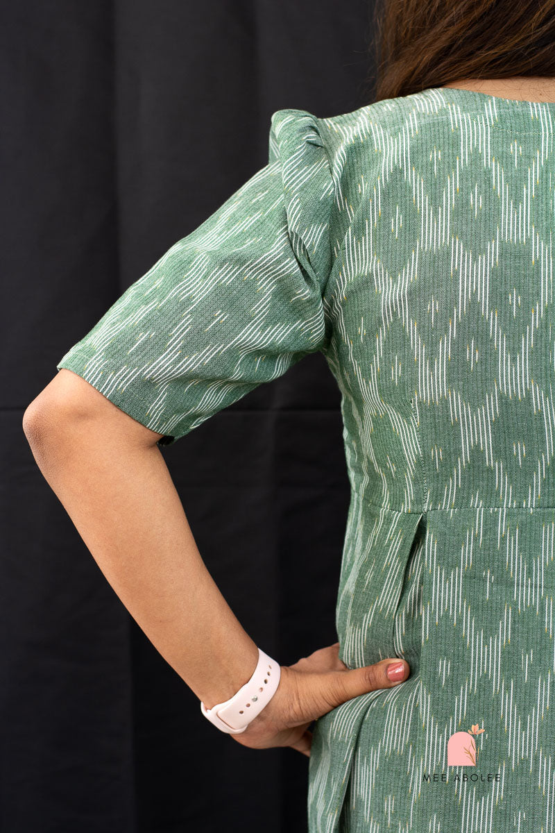 Raashi Semi-Casual Midi Dress in Sage