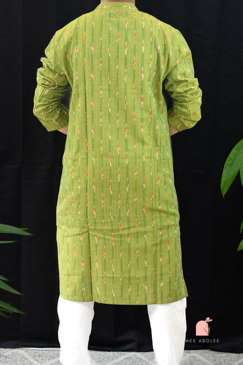 Rath Traditional Long Kurta in Henna