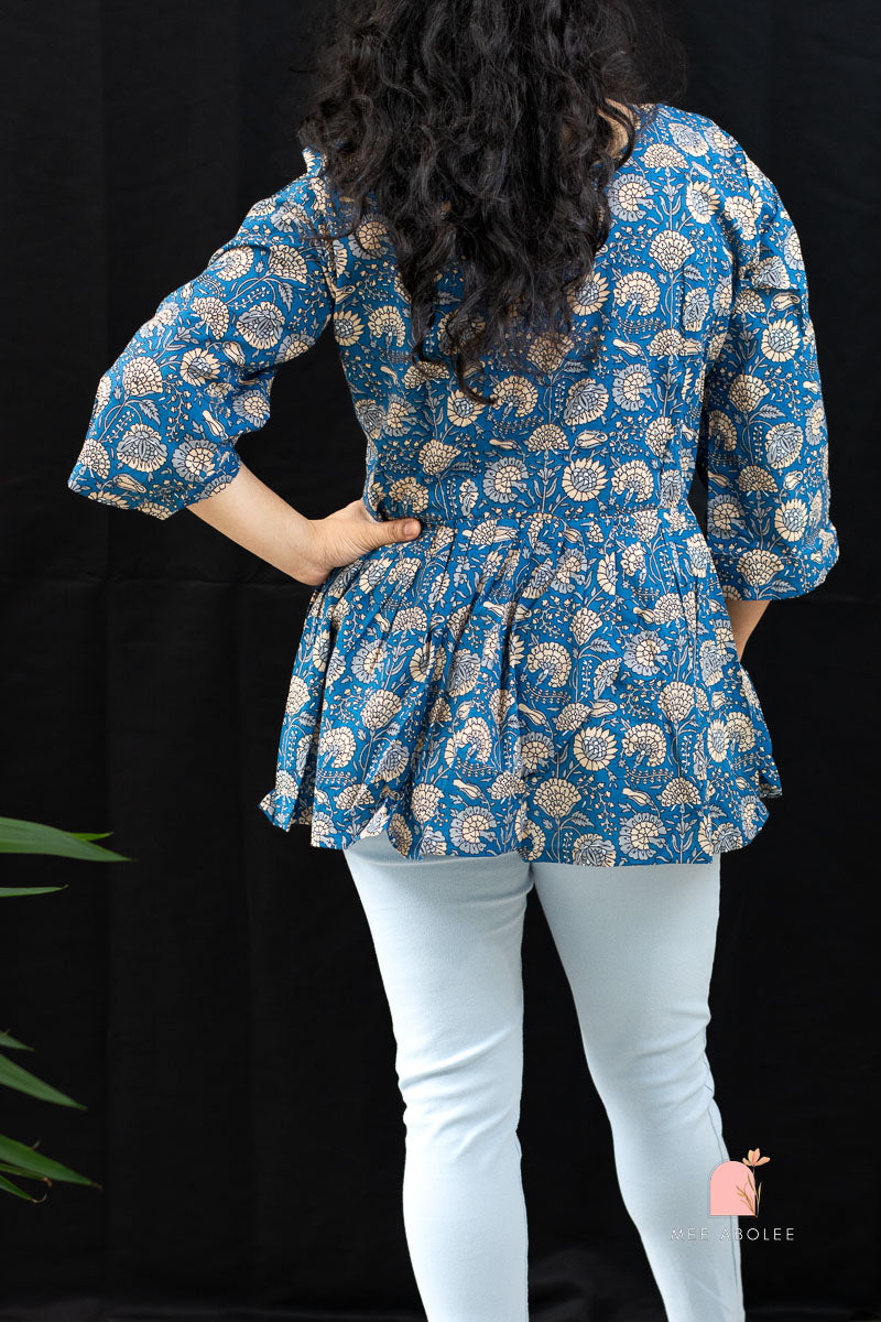 Kanchan Peplum Short Top