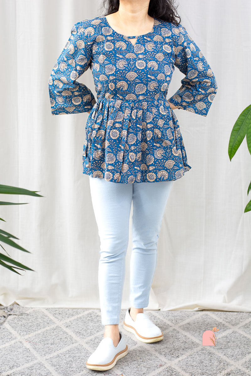 Kanchan Peplum Short Top