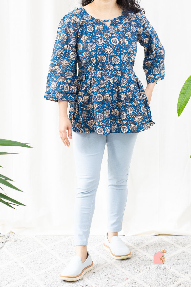 Kanchan Peplum Short Top