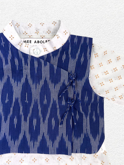 "Veeru" Kurta dhoti set in Blue