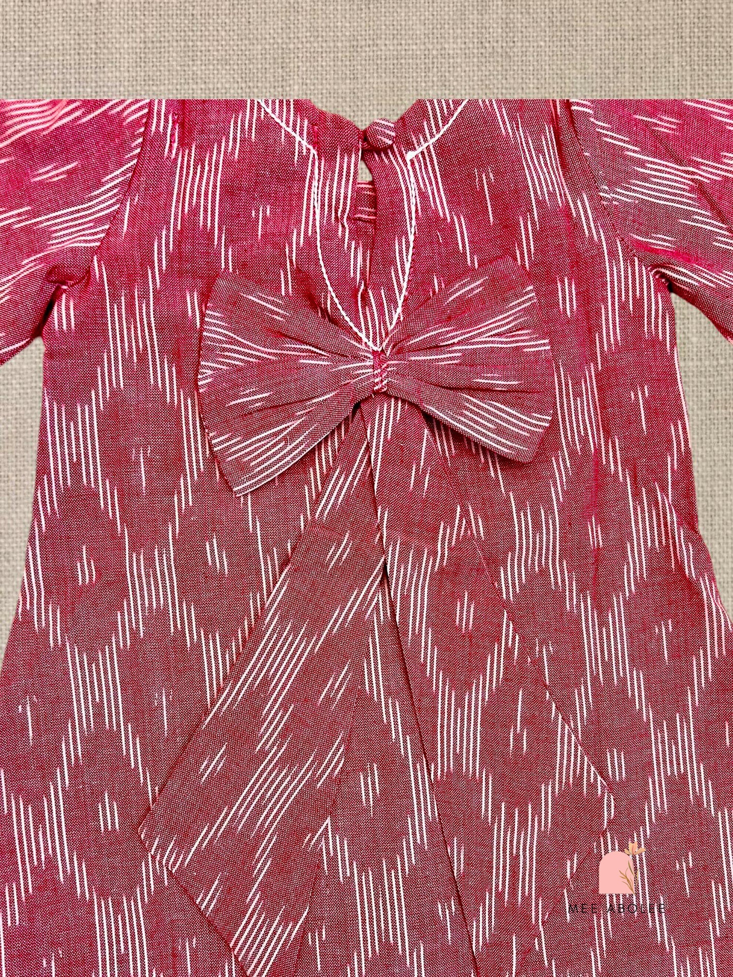 "Ruhi" dress for toddlers in Pink Trellis