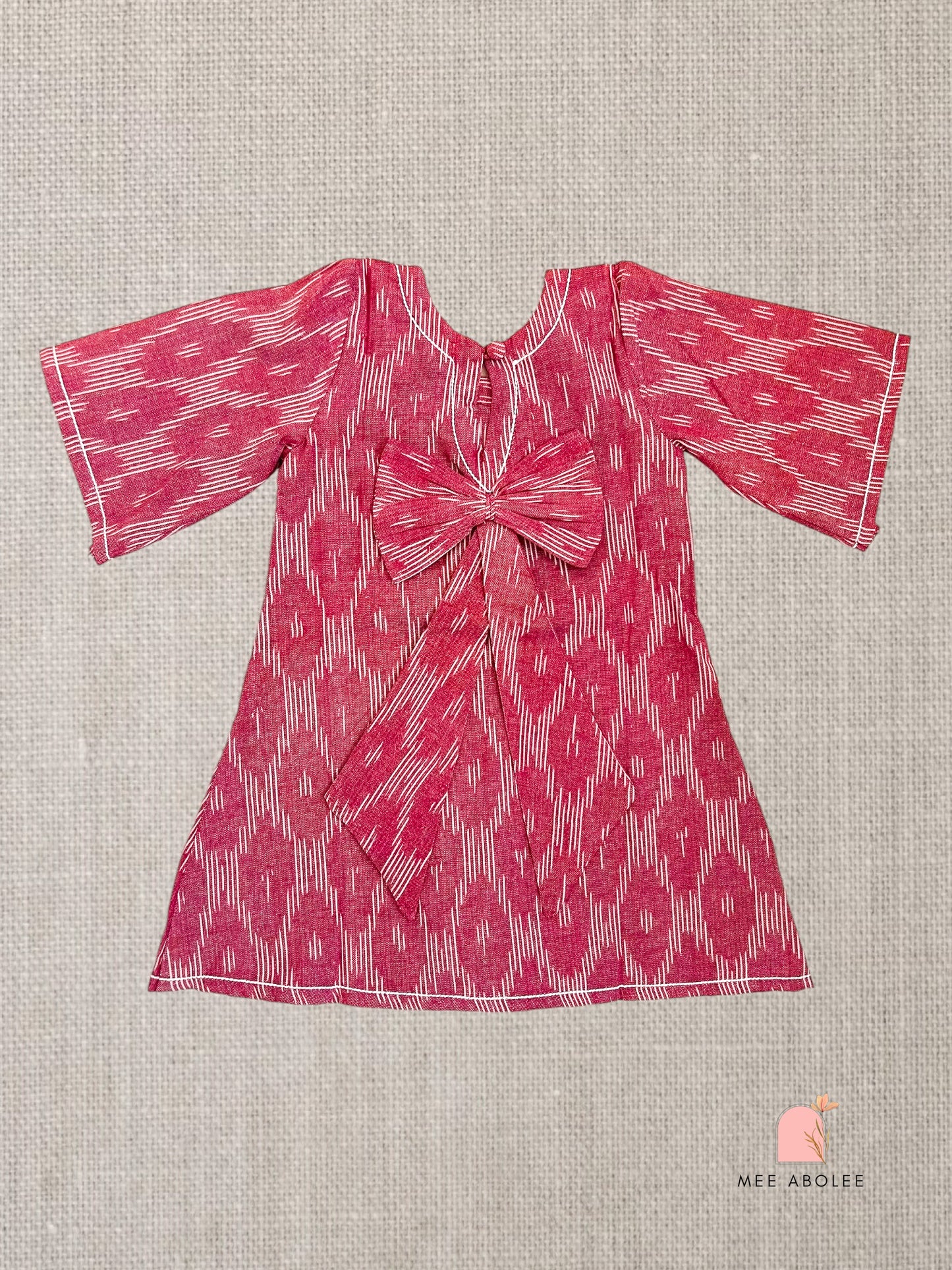 "Ruhi" dress for toddlers in Pink Trellis