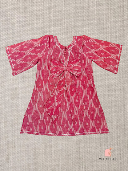 "Ruhi" dress for toddlers in Pink Trellis