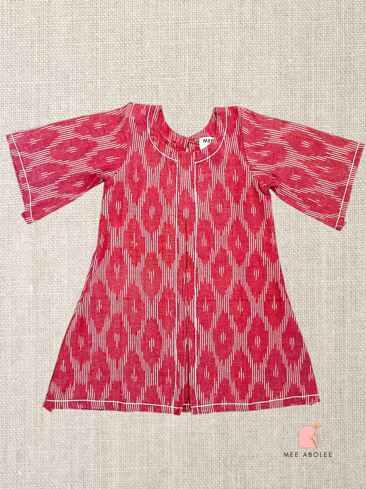 "Ruhi" dress for toddlers in Pink Trellis