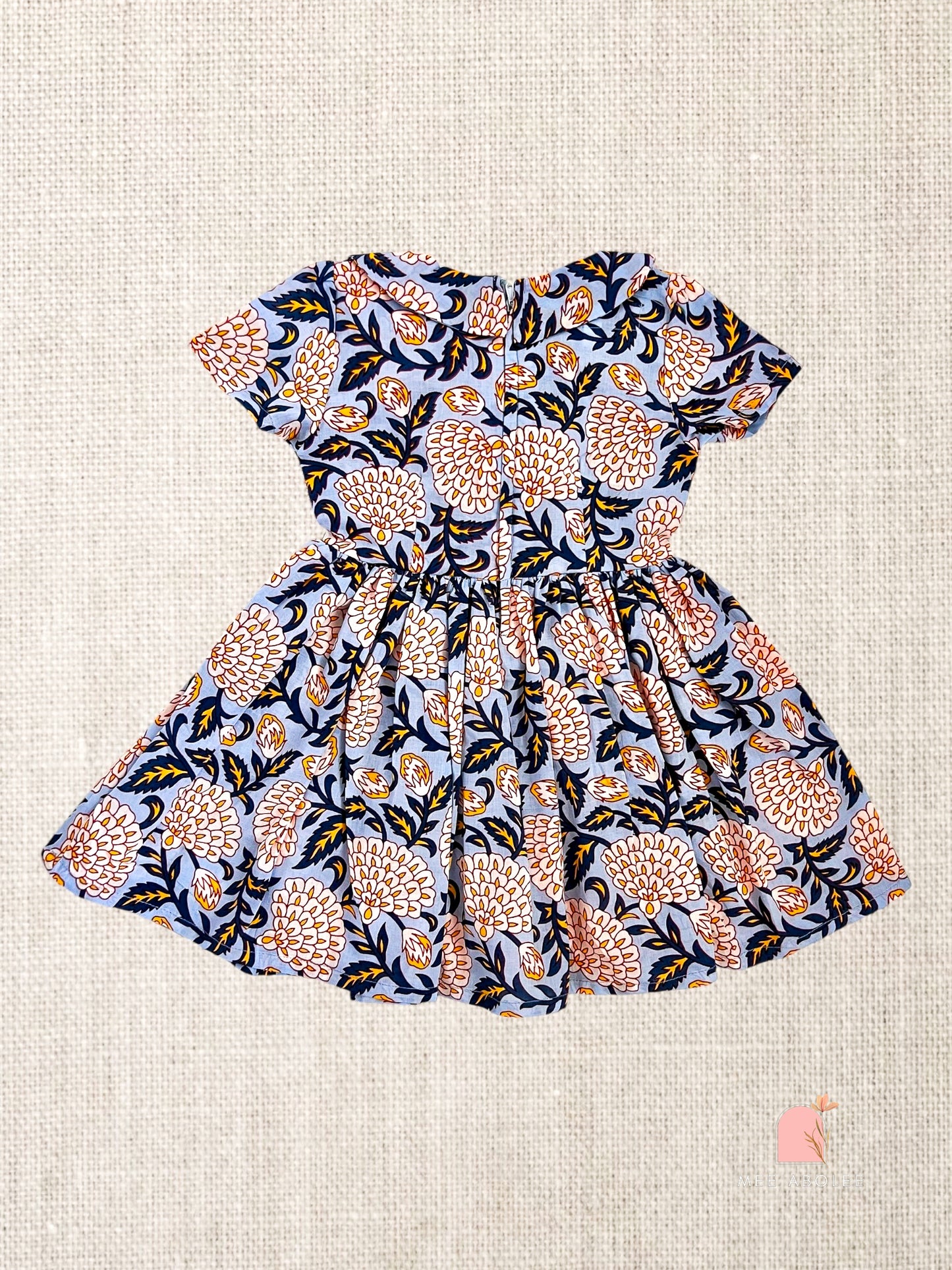"Sumi" frock in Blue Zinnia