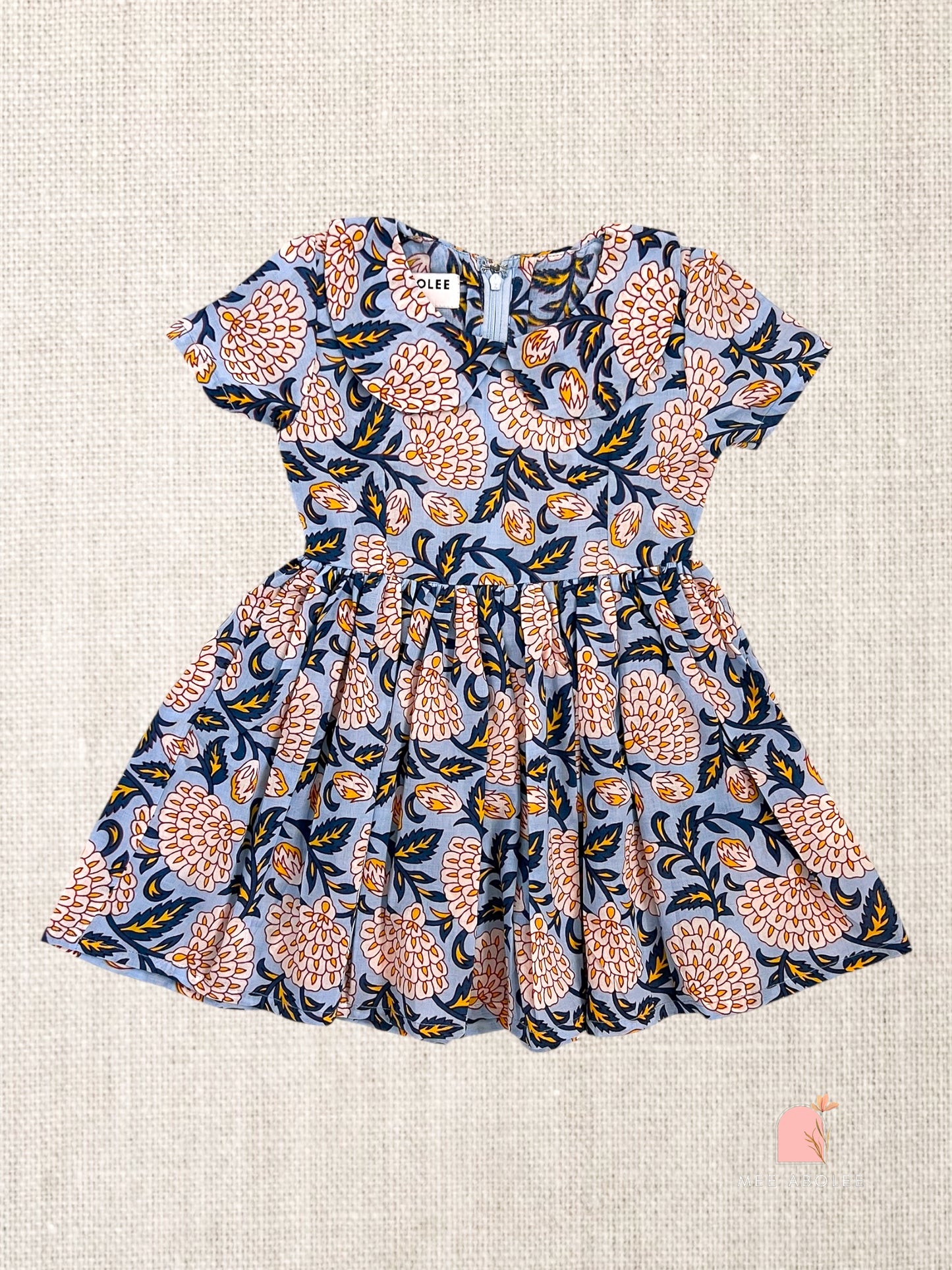 "Sumi" frock in Blue Zinnia