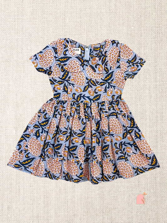 "Sumi" frock in Blue Zinnia
