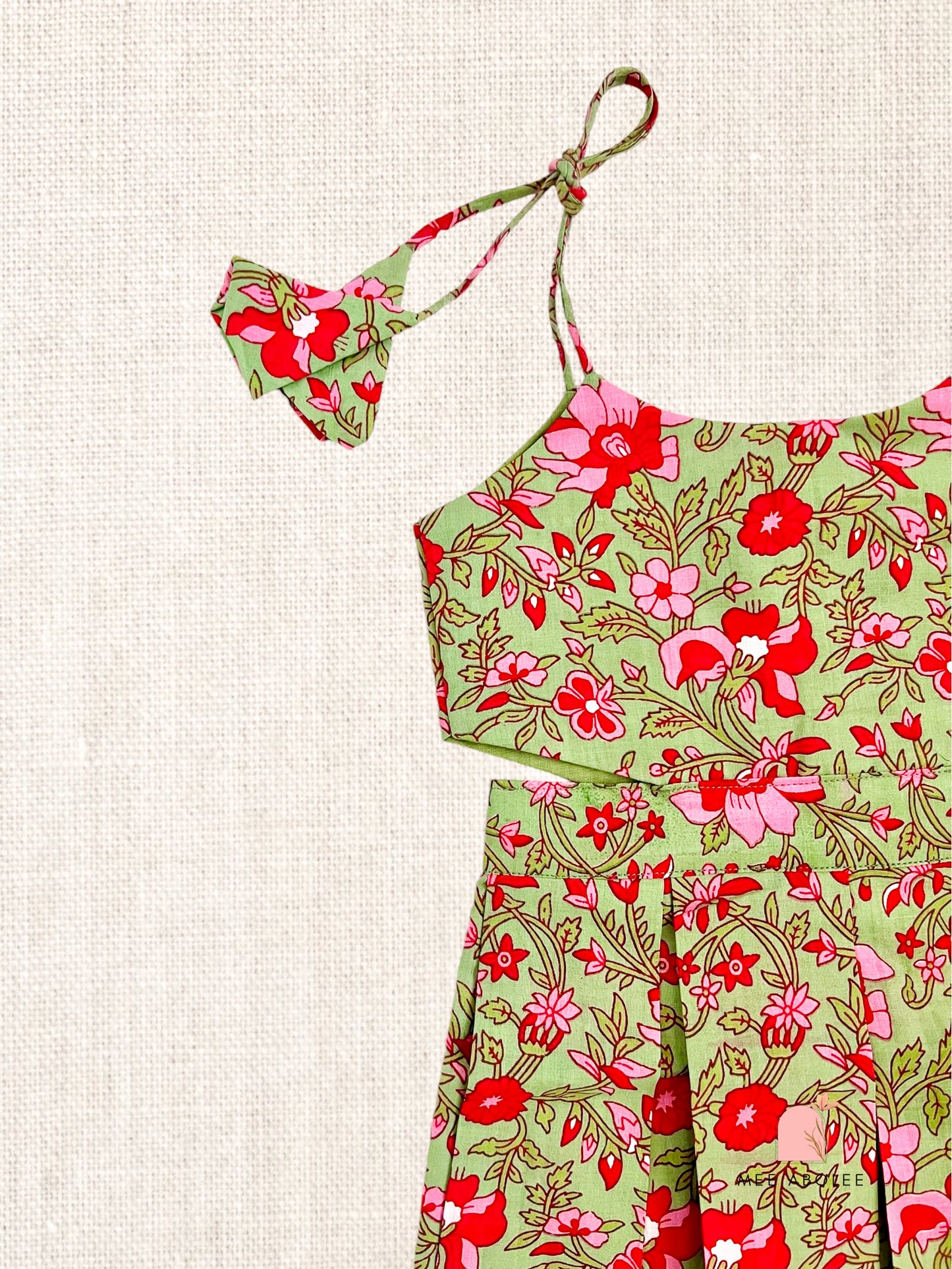 "Chiu" Pleated Sundress in Sakura